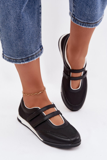 Sportiska stila Balerīnas  Ar svītrām Melns Farvessa