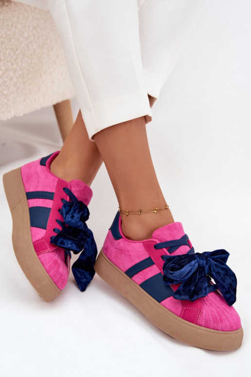  modeļa apavi  Z ową ar bantītēm rozā krāsas Ashlyn