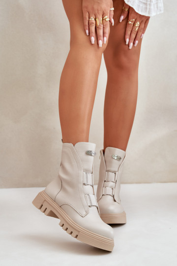 siltināti zābaki   Eko   Ziloņkaula krāsas Mailyra