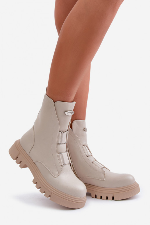 siltināti zābaki   Eko   Ziloņkaula krāsas Mailyra