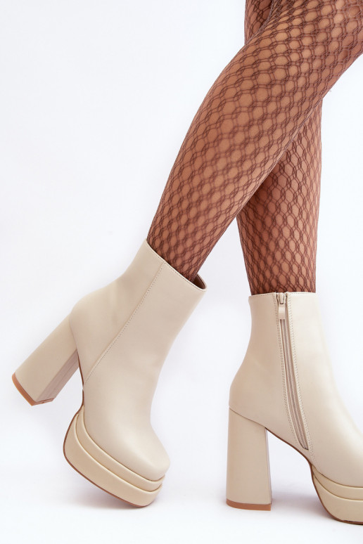  Sieviešu puszābaki   Ziloņkaula krāsas Sandstra