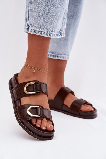 Eko Čibas no dabīgas ādas  Ar svītrām Czekoladowe Rosinessa 2