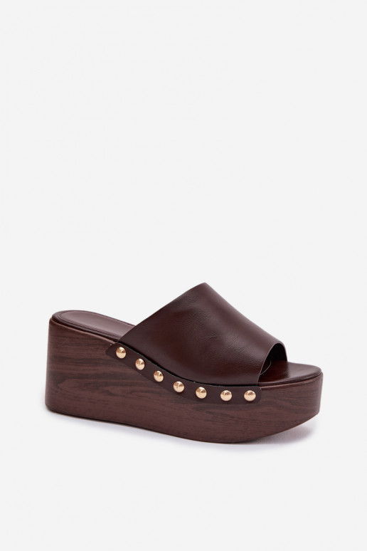 sieviešu čības   Ze Zelta krāsasmi  Czekoladowe Farinelle