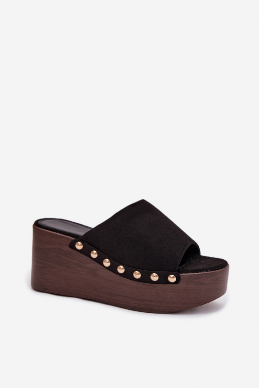 sieviešu čības  Ze Zelta krāsasmi  owe Melns Helivina