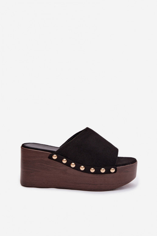 sieviešu čības  Ze Zelta krāsasmi  owe Melns Helivina