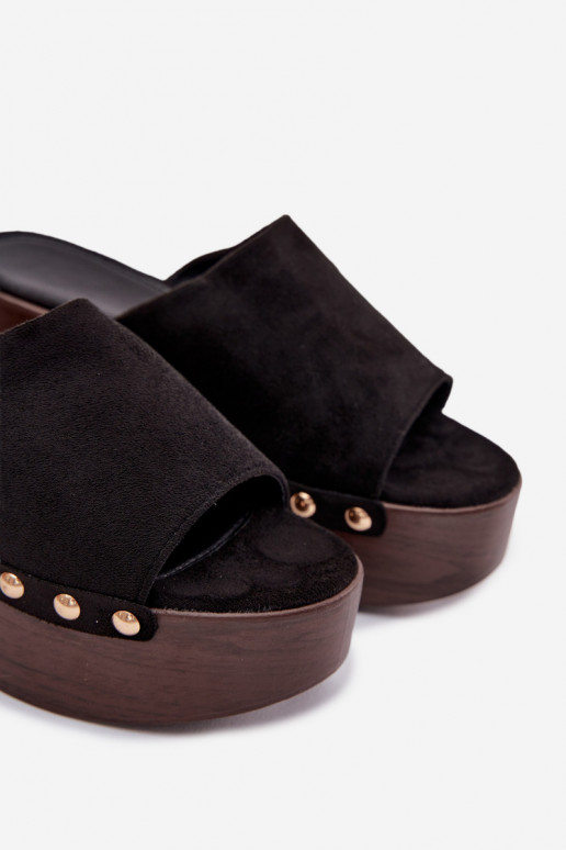 sieviešu čības  Ze Zelta krāsasmi  owe Melns Helivina