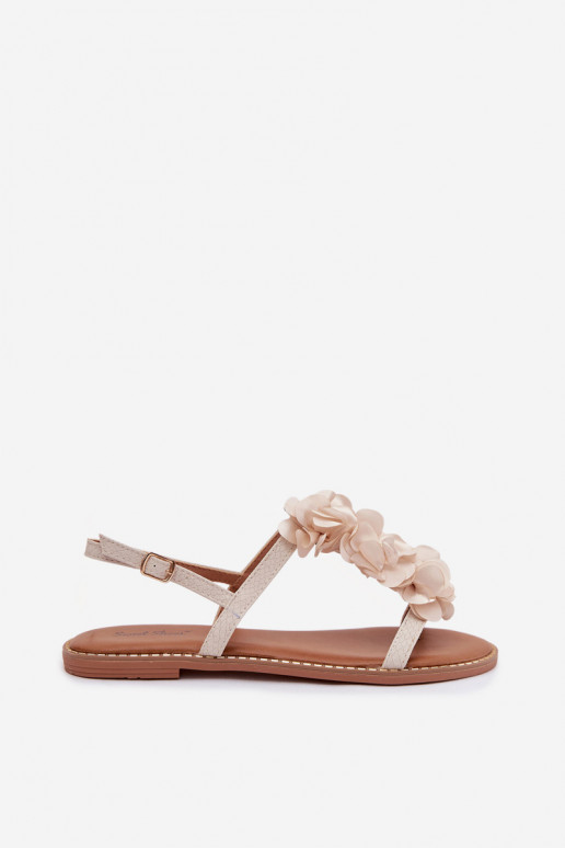 līdzenas zoles basenes  kami Ziloņkaula krāsas Noemia