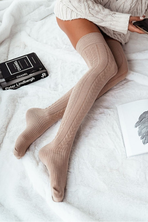 Zakolanówki   Warkocz smilšu krāsas