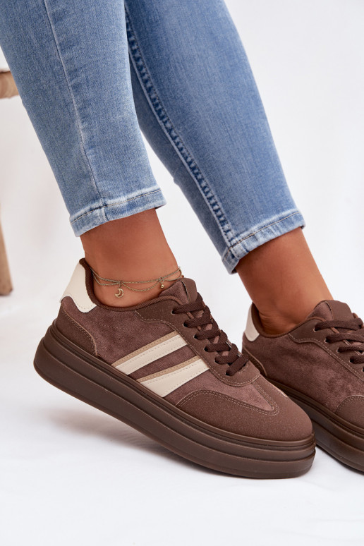  modeļa apavi  ar platformu brūnas krāsas Galleria