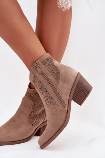 Zābaki  ar papēdi S.Barski HY61-8013 smilšu krāsas 2