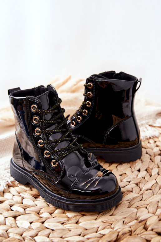 siltināti zābaki ar rāvējslēdzējiem Melns Mousie