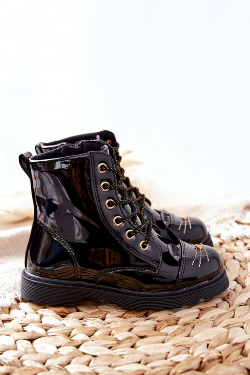 siltināti zābaki ar rāvējslēdzējiem Melns Mousie