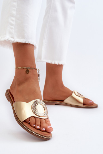 sieviešu čības ar ornamentiem Zelta krāsas Cilima 2