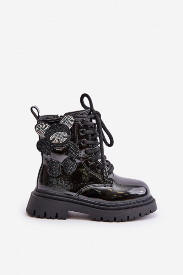 siltināti Sieviešu puszābaki Bērnu   Laque Melns Relobia 2