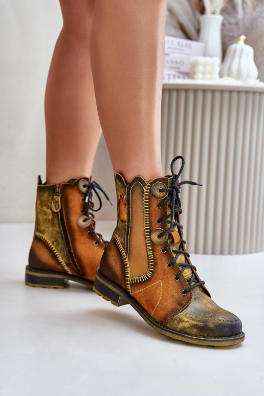 sieviešu zābaki  ar platiem papēžiem  06719-07 Dzelteni