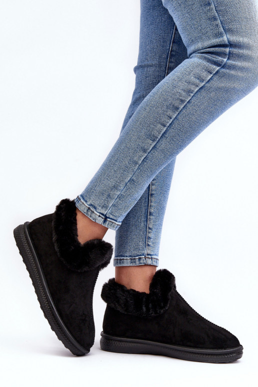  sniega apavi  ar kažokādu Melns Pilani