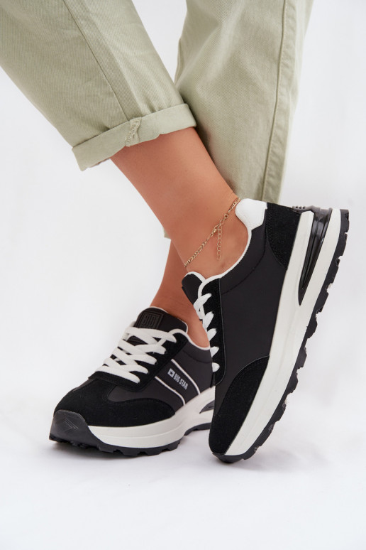  modeļa apavi sporta apavi  Big Star TT274877 HI-POLY SYSTEM Melns