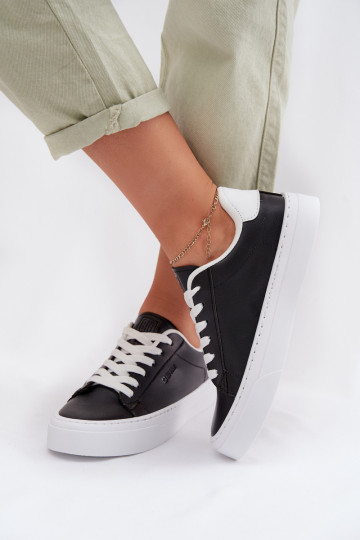  modeļa apavi  no eko ādas Big Star TT274927 HI-POLY SYSTEM Melns 2