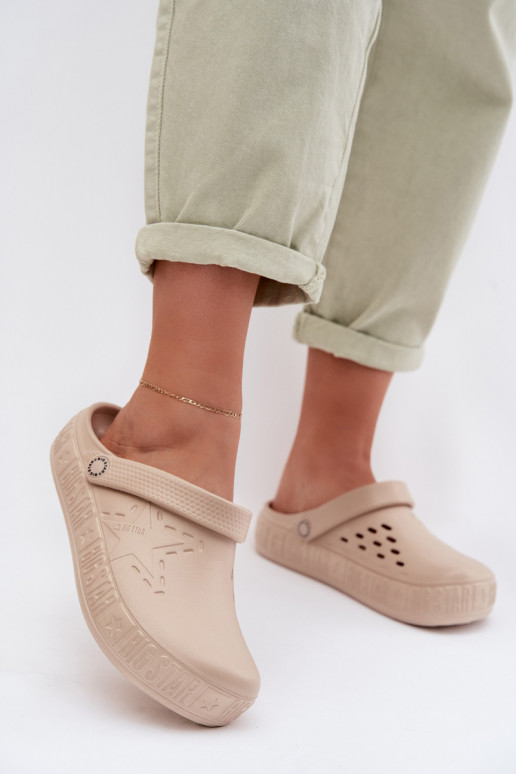 Čības   Vieglas čības uz pirksta Big Star TT274A083 smilšu krāsas