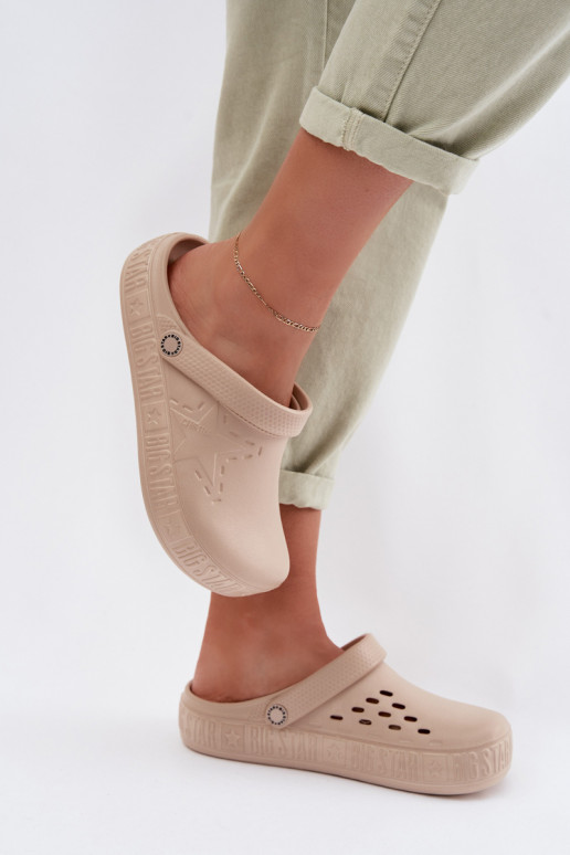 Čības   Vieglas čības uz pirksta Big Star TT274A083 smilšu krāsas