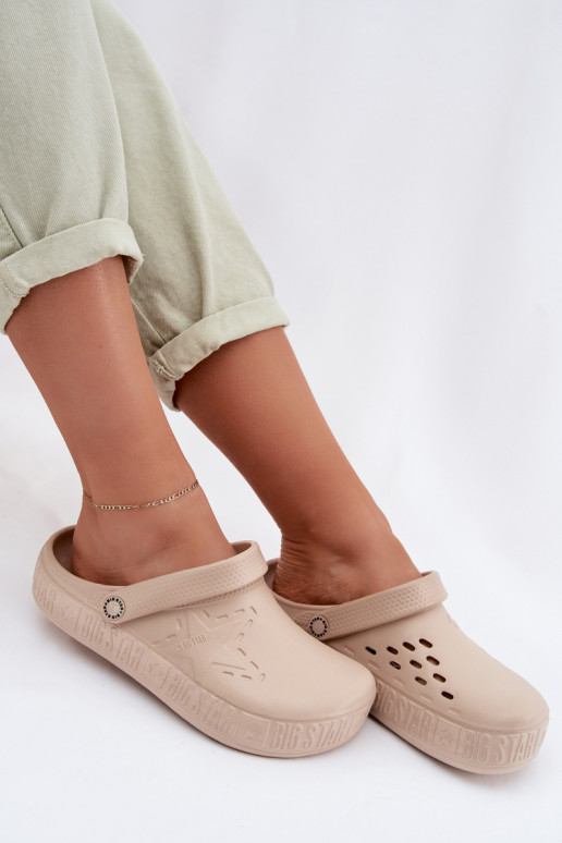 Čības   Vieglas čības uz pirksta Big Star TT274A083 smilšu krāsas