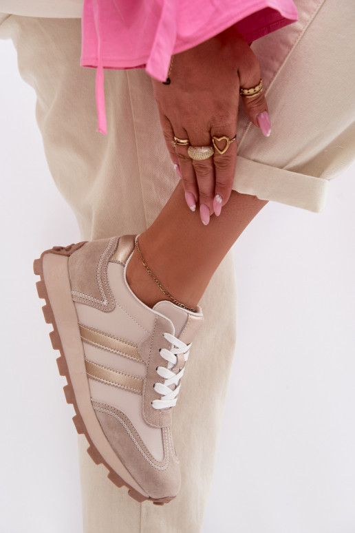    modeļa apavi  ar platformu S.Barski LR61-7096 smilšu krāsas