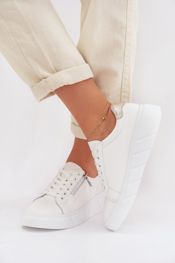   apavi  ar rāvējslēdzējiem baltas krāsas Althea