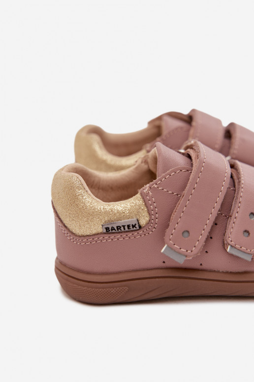 Bērnu ādas Barefoot zābaki Bartek 8600355 rozā krāsā