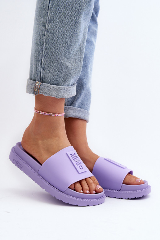 Sieviešu čības Big Star LL274426 violetā krāsā