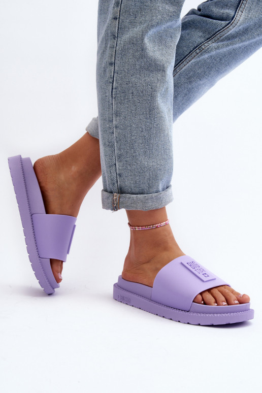 Sieviešu čības Big Star LL274426 violetā krāsā