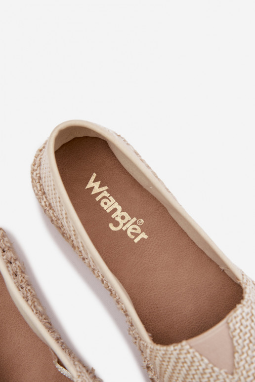 Espadrilles Wrangler 20261079.06V ziloņu kaula krāsā