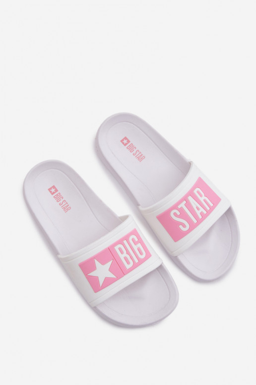 Bērnu čības Big Star TT374A002 baltas-rozā krāsā