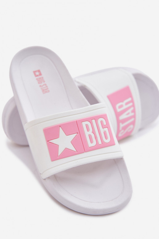 Bērnu čības Big Star TT374A002 baltas-rozā krāsā