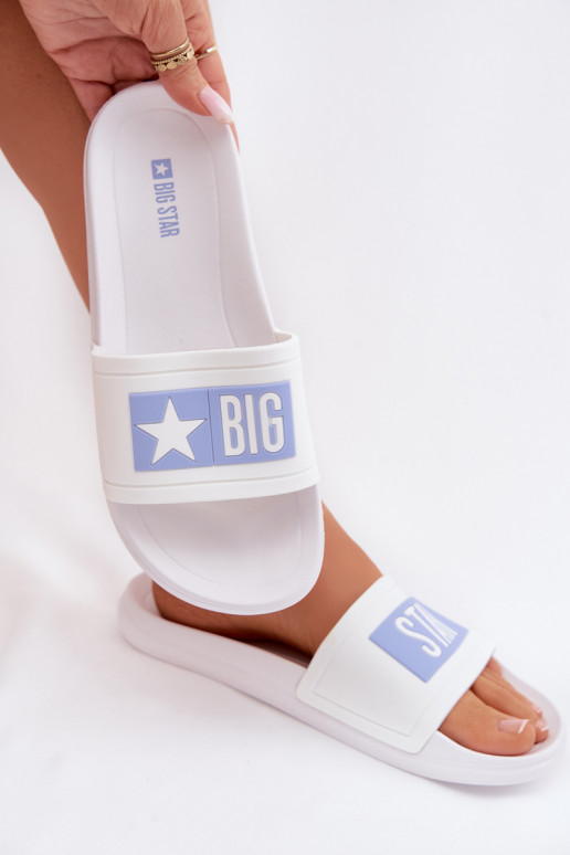 Sieviešu čības Big Star TT274A002 baltas-zilas krāsā