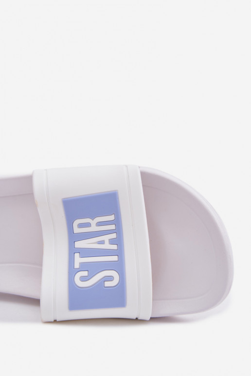 Sieviešu čības Big Star TT274A002 baltas-zilas krāsā