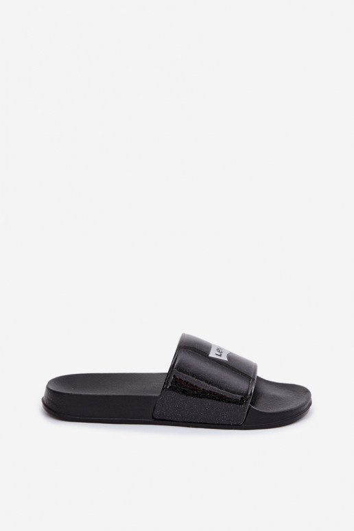 Jauniešu čības LEVI'S VPOL0251S-2693 melnas ar spīdumu