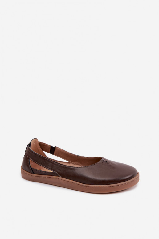 Balerīnas Barefoot Zazoo 10217 šokolādes krāsā