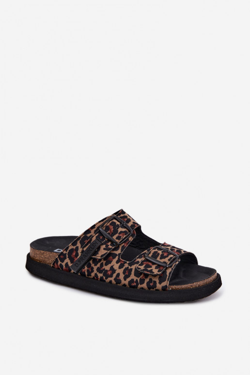 D.Franklin DFSH407011 sieviešu platformas čības ar leopardu rakstu