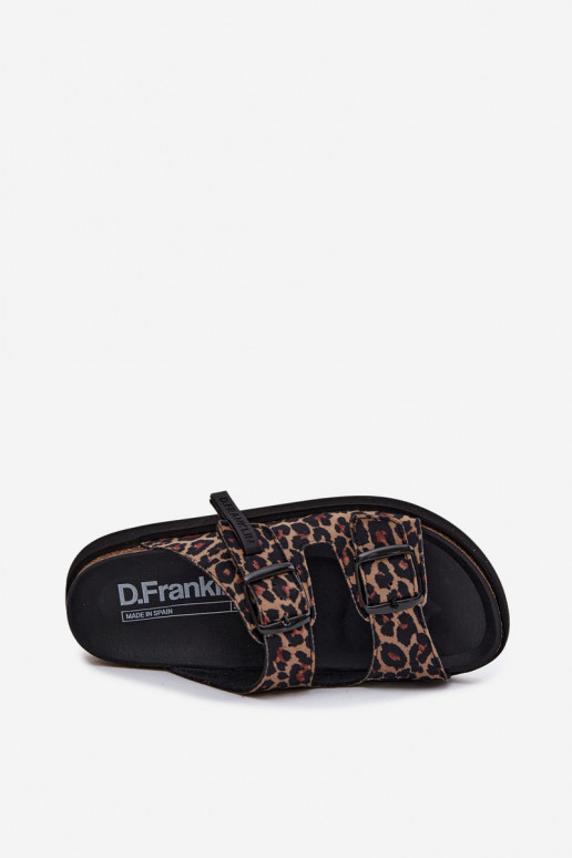 D.Franklin DFSH407011 sieviešu platformas čības ar leopardu rakstu