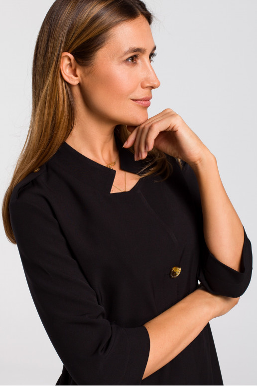 Melna žaketes kleita