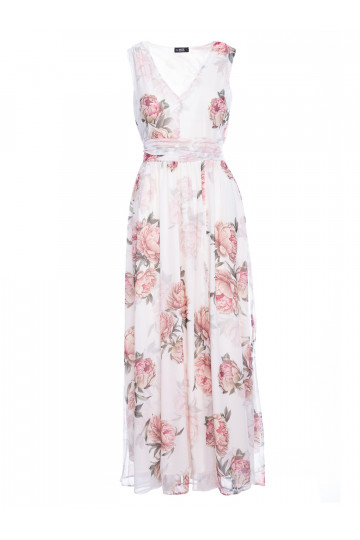 Šifona maxi kleita ar šķēlumu - modelis 2 2
