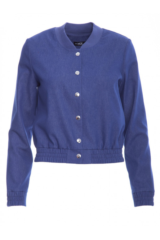 Zila bomber stila jaka