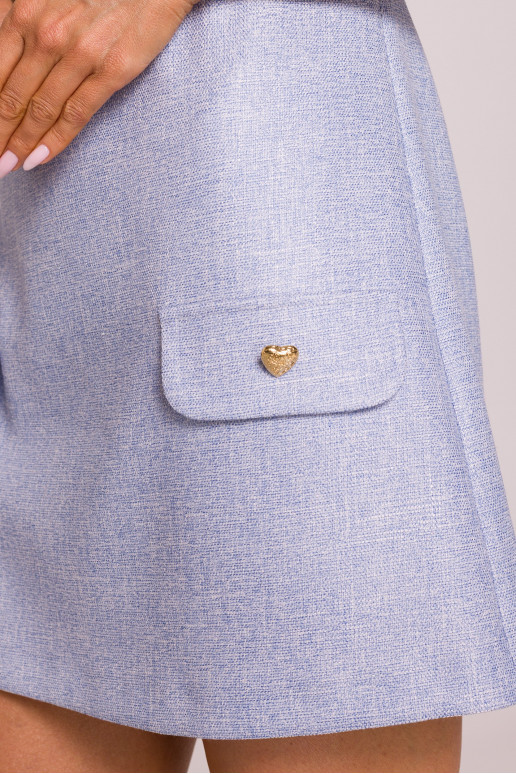 Gaiši zila mini kleita