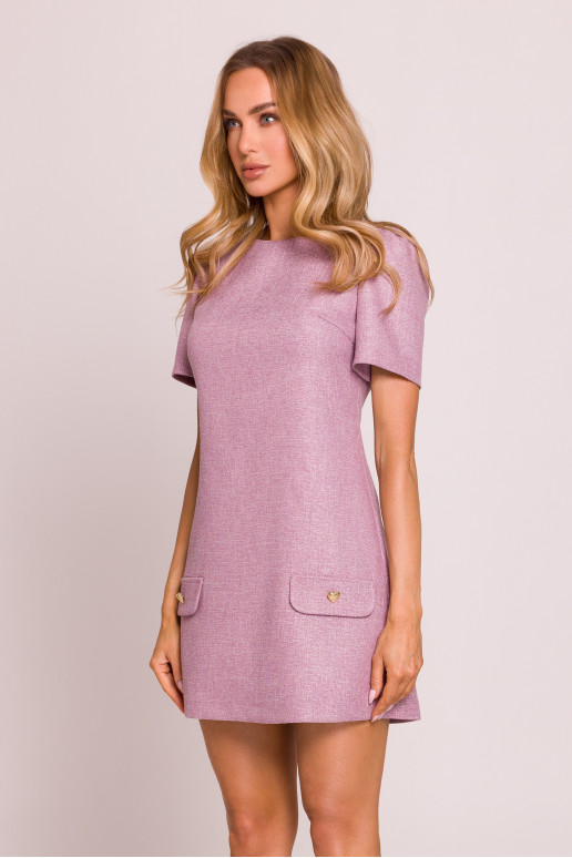 Marsala krāsas mini kleita