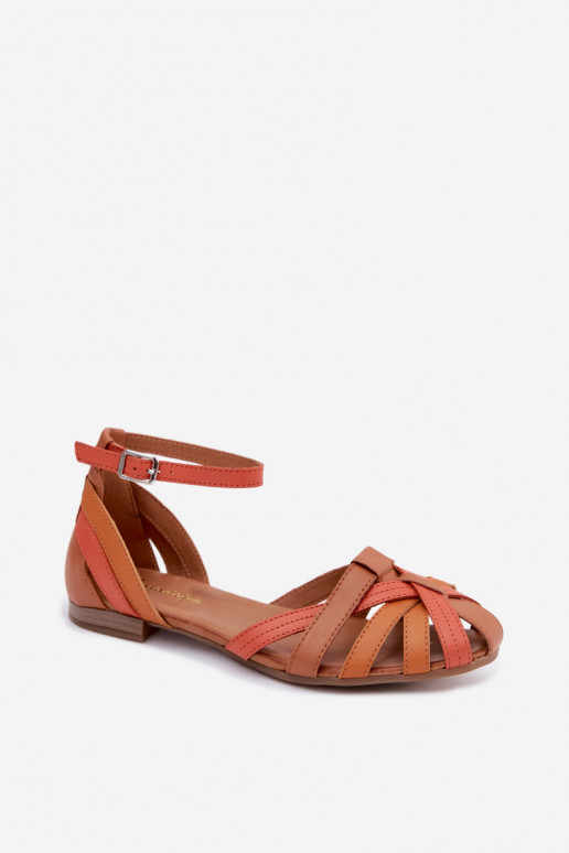 Sieviešu basenes  ar platiem papēžiem Ar svītrām  P7539-18 