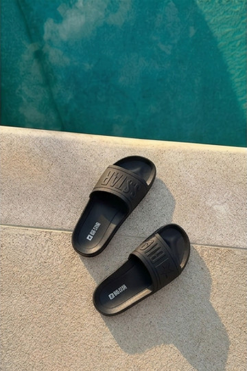 Čības Big Star Gumijas melnas krāsas DD174690