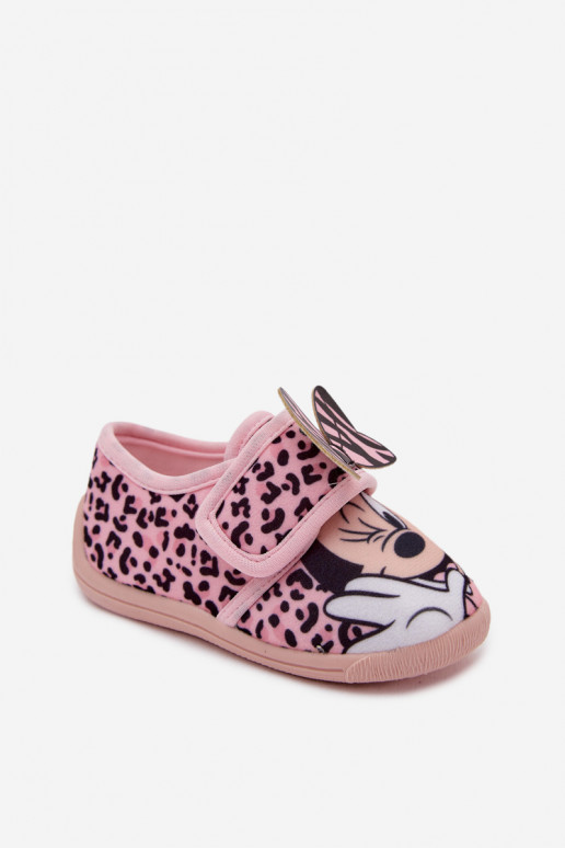 Čības bērniem ar lipīgām aizdarēm MINNIE MOUSE Rozā krāsas Serafina