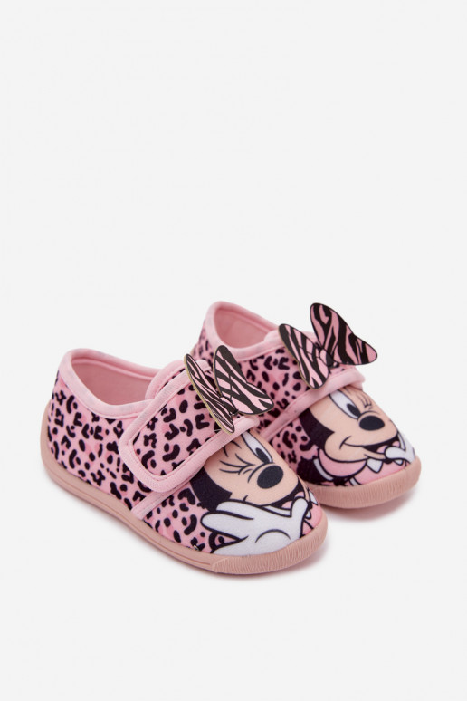 Čības bērniem ar lipīgām aizdarēm MINNIE MOUSE Rozā krāsas Serafina