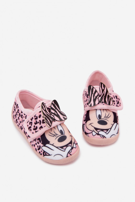 Čības bērniem ar lipīgām aizdarēm MINNIE MOUSE Rozā krāsas Serafina