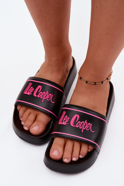 sieviešu čības ar platformu Lee Cooper LCW-25-42-3530L Melns
